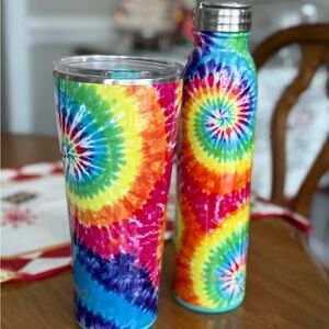 Colorful Tie-Dye Tumbler and Bottle Set Swig